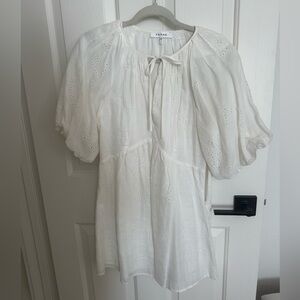 Frame Denim Women's White Eyelet dress XS